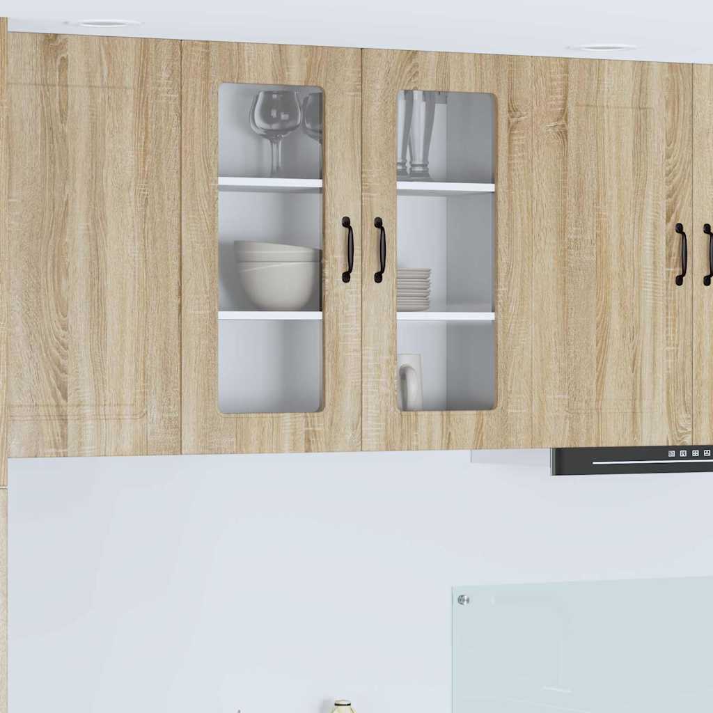 vidaXL Küchenwandschrank Sonoma-Eiche 80 x 31 x 80 cm Holzwerkstoff