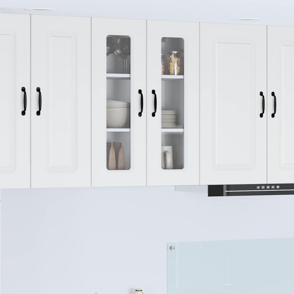 vidaXL Küchenwandschrank Hochglanz Weiß 60 x 31 x 80 cm Holzwerkstoff