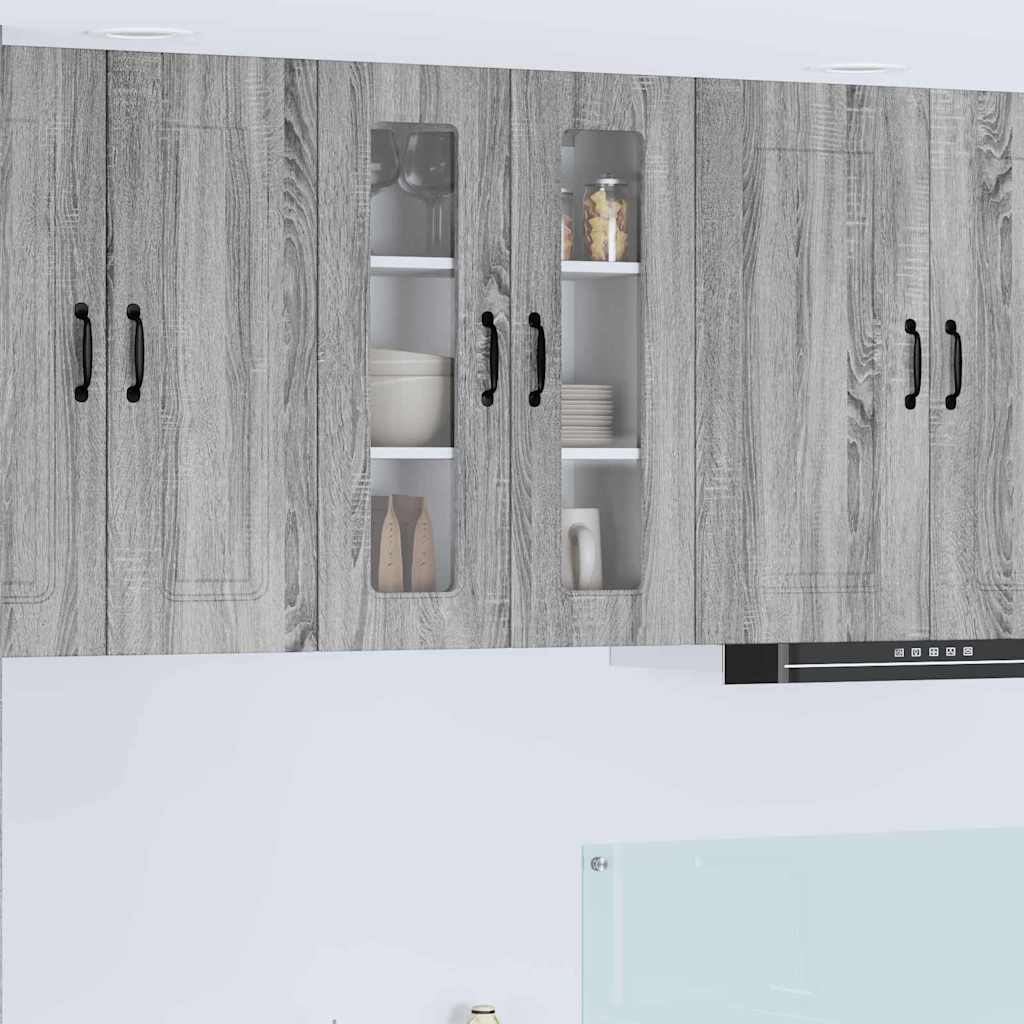 vidaXL Küchenwandschrank Graues Sonoma 60 x 31 x 80 cm Holzwerkstoff