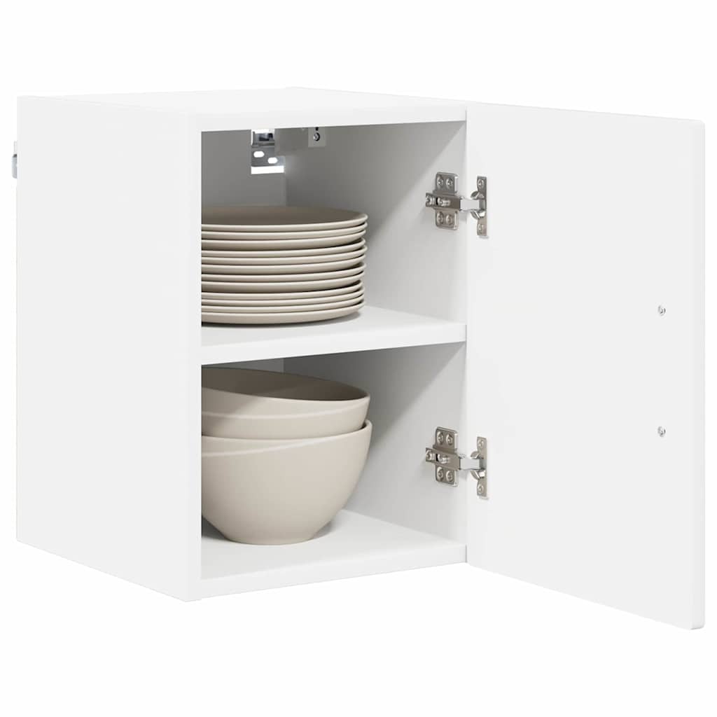 vidaXL Küchenschrank mit Regal 2 pcs Hochglanz Weiß 30 x 31 x 40 cm - Image 3