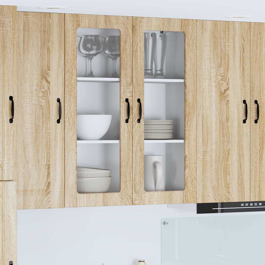 vidaXL Küchenwandschrank Sonoma-Eiche 80 x 31 x 100 cm Holzwerkstoff