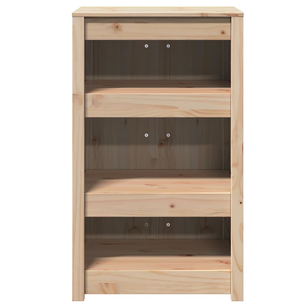 vidaXL Küchenschrank mit Regal Braun 55 x 55 x 92 cm Massivholz Kiefer - Image 5