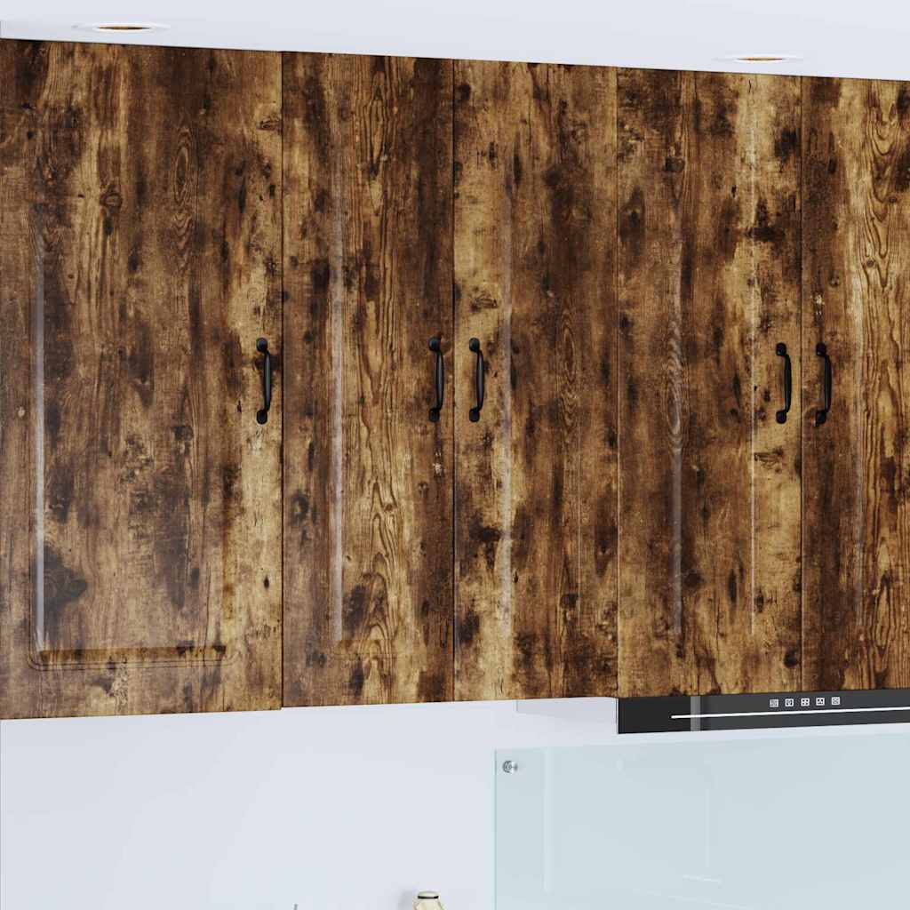 vidaXL Küchenwandschrank mit Regal Geräucherte Eiche 60 x 31 x 100 cm