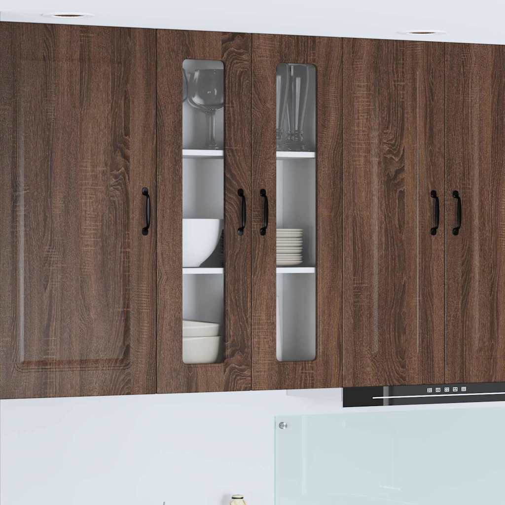 vidaXL Küchenwandschrank mit Regal Braun Eichen-Optik 60 x 31 x 100 cm