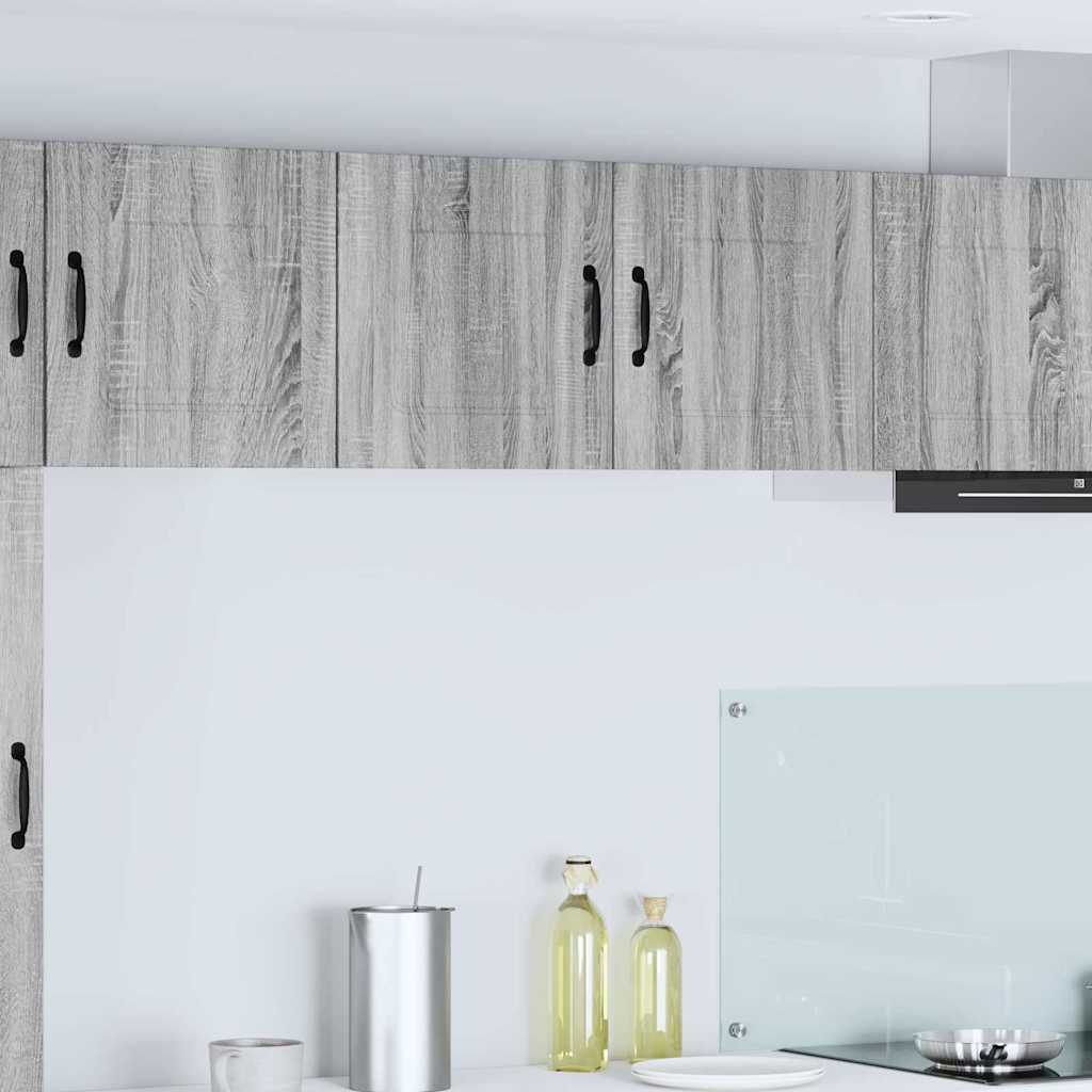 vidaXL Küchenwandschrank Graues Sonoma 80 x 31 x 40 cm Holzwerkstoff