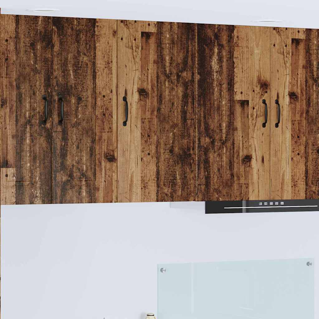 vidaXL Küchenwandschrank mit Tür Altholz 40 x 31 x 80 cm Holzwerkstoff