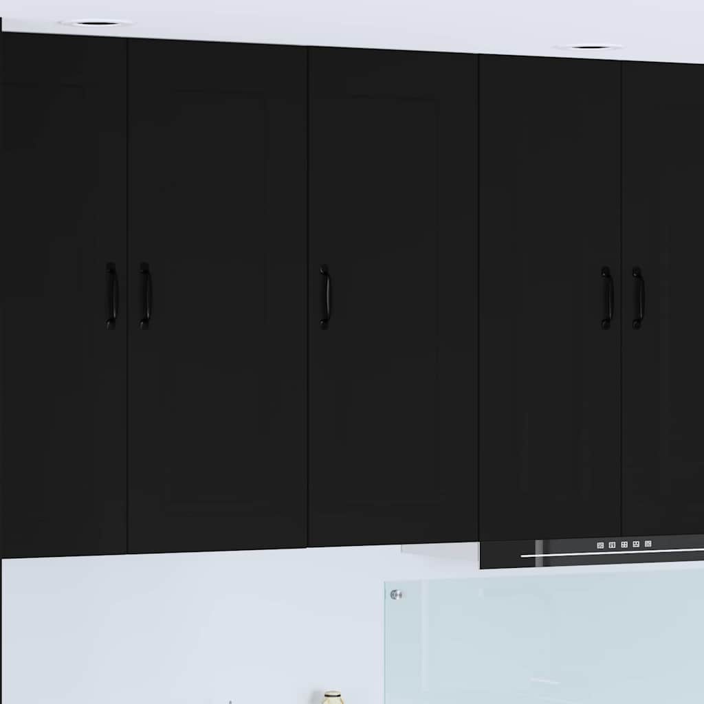 vidaXL Küchenwandschrank Schwarz 40 x 31 x 100 cm Holzwerkstoff