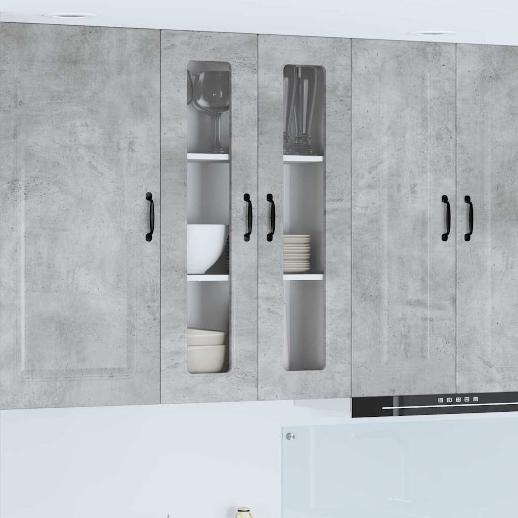 vidaXL Küchenwandschrank Beton Grau 60 x 31 x 100 cm Holzwerkstoff
