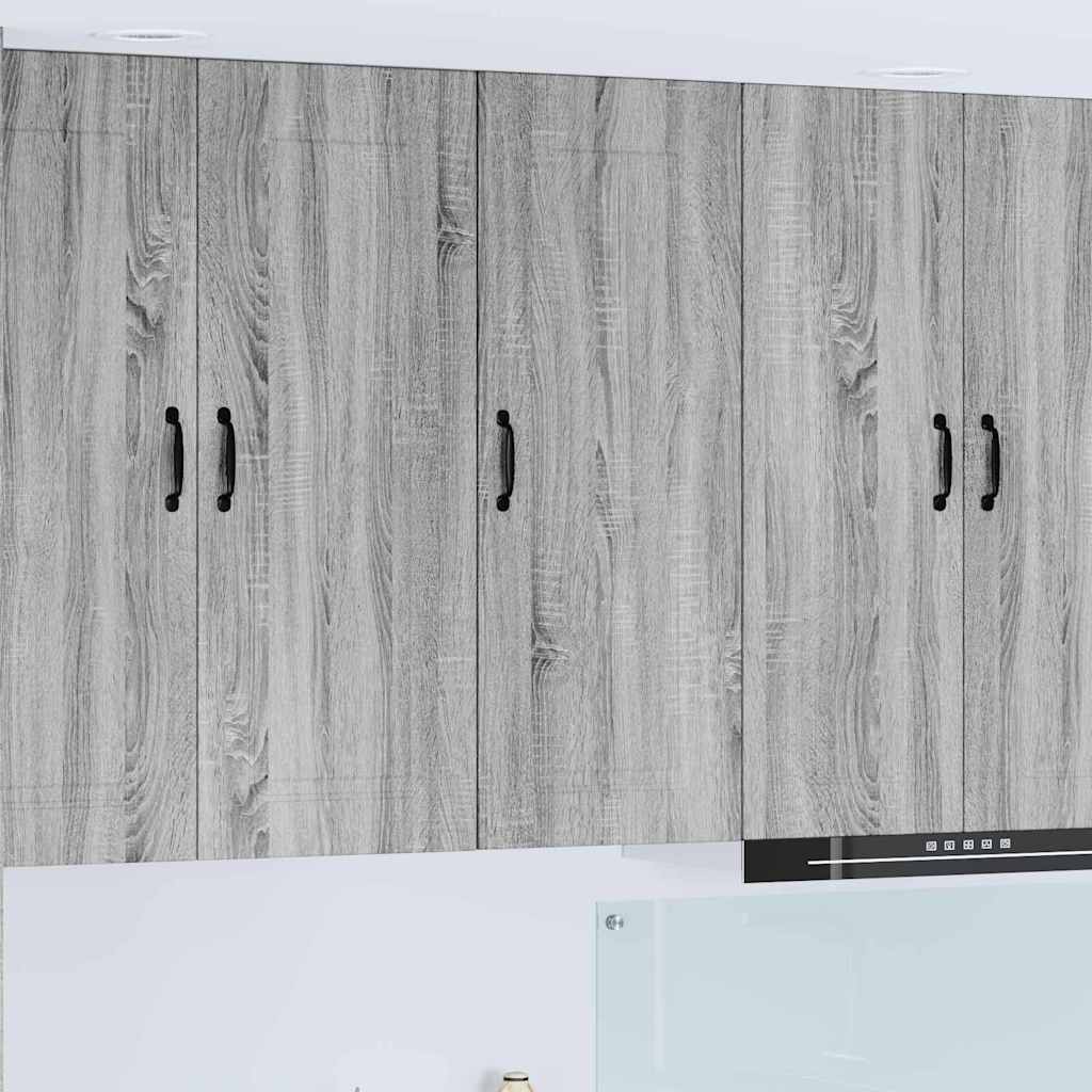 vidaXL Küchenwandschrank Graues Sonoma 40 x 31 x 100 cm Holzwerkstoff