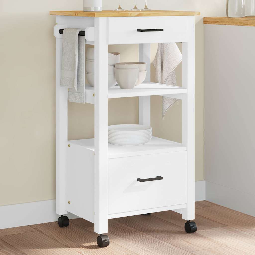vidaXL Küchenwagen MONZA 48x40x88,5 cm Massivholz Kiefer