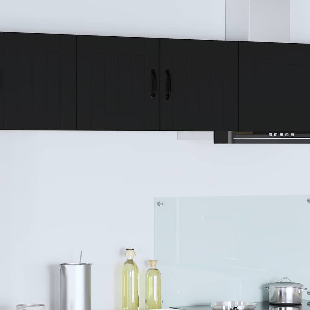 vidaXL Küchenschrank mit Regal Schwarz 40 x 31 x 40 cm Holzwerkstoff