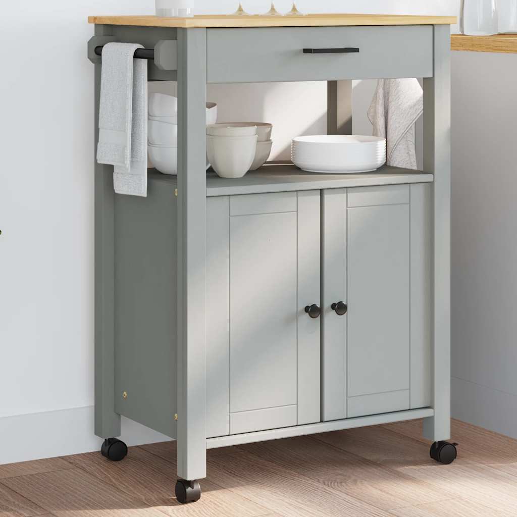 vidaXL Küchenwagen MONZA 60x40x88,5 cm Massivholz Kiefer