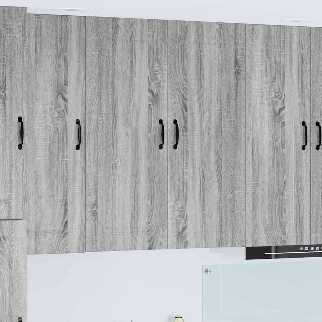 vidaXL Küchenwandschrank Graues Sonoma 80 x 31 x 100 cm Holzwerkstoff