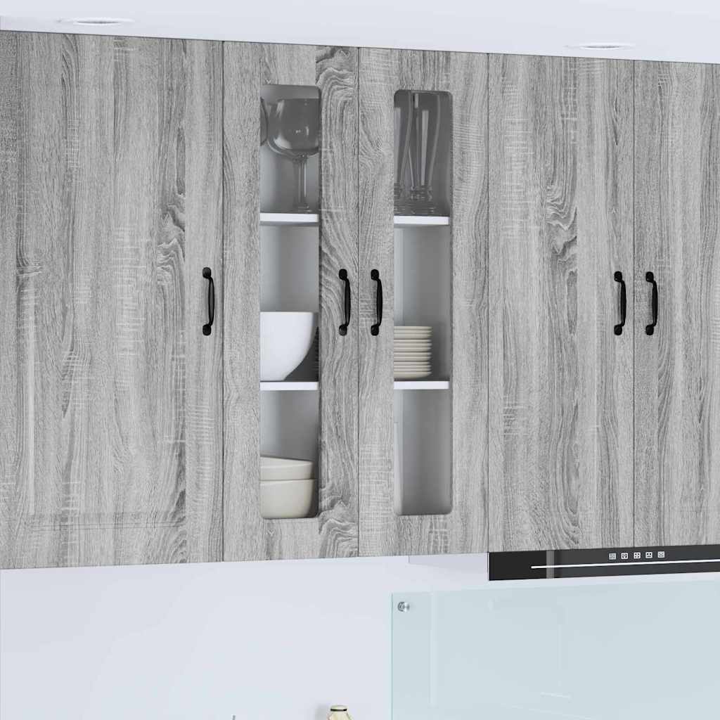 vidaXL Küchenwandschrank Graues Sonoma 60 x 31 x 100 cm Holzwerkstoff