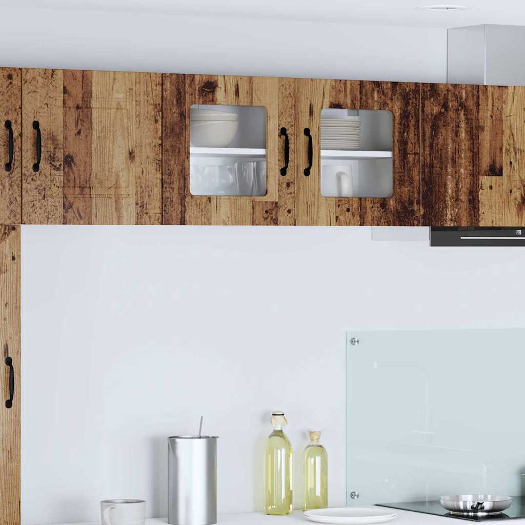 vidaXL Küchenwandschrank mit Tür Altholz 80 x 31 x 40 cm Holzwerkstoff