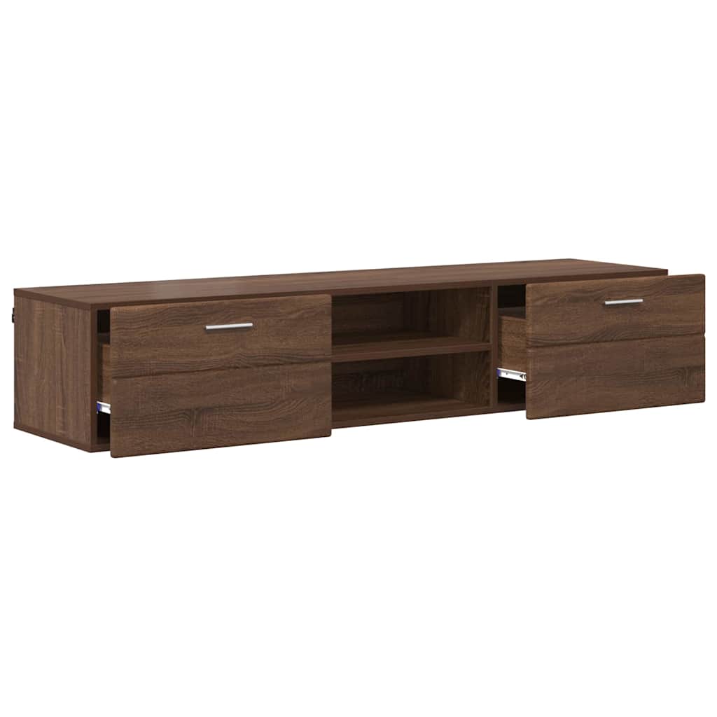 vidaXL Holzschrank Braun Eichen-Optik 150 x 39 x 30 cm Holzwerkstoff - Image 5