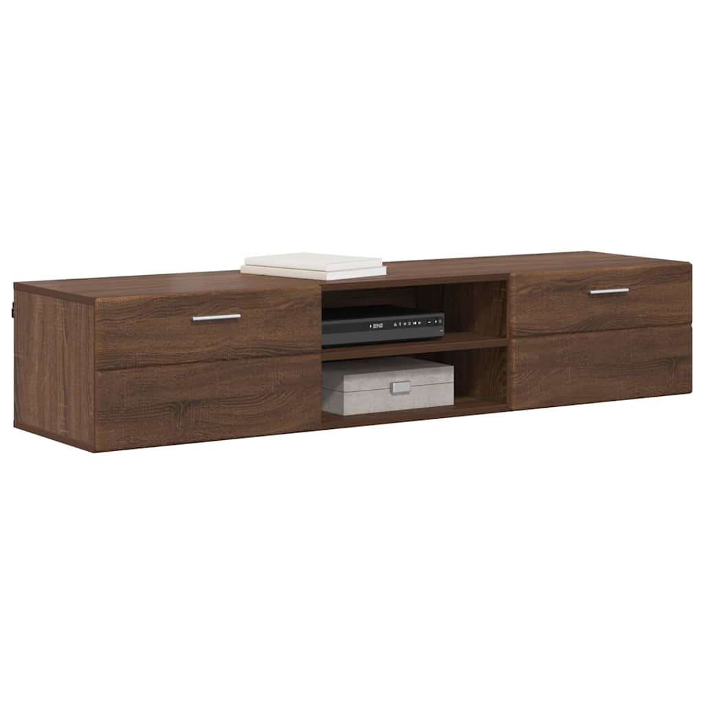 vidaXL Holzschrank Braun Eichen-Optik 150 x 39 x 30 cm Holzwerkstoff - Image 3