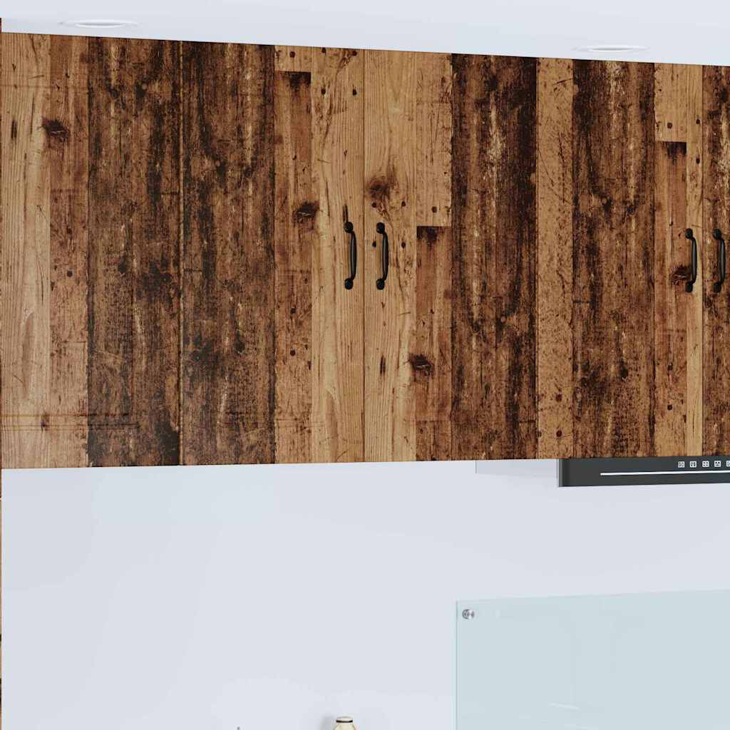 vidaXL Küchenwandschrank mit Tür Altholz 80 x 31 x 80 cm Holzwerkstoff