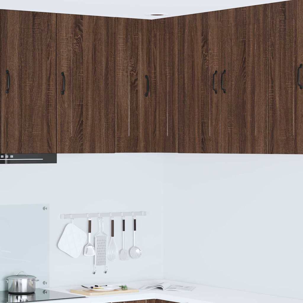 vidaXL Küchenwandschrank mit Regal Braun Eichen-Optik 57 x 57 x 80 cm