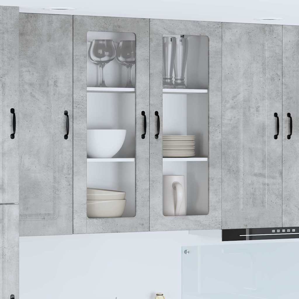 vidaXL Küchenwandschrank Beton Grau 80 x 31 x 100 cm Holzwerkstoff