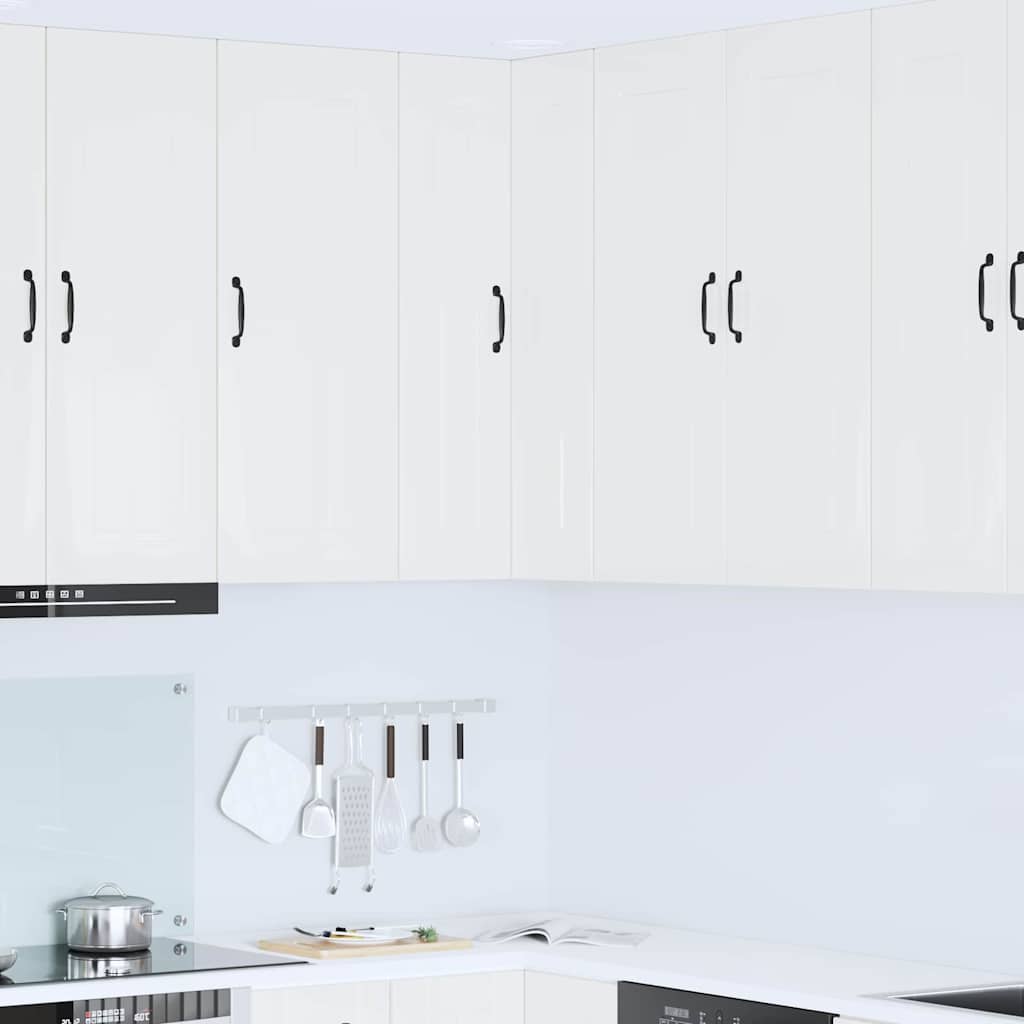 vidaXL Küchenwandschrank Hochglanz Weiß 57 x 57 x 100 cm Holzwerkstoff