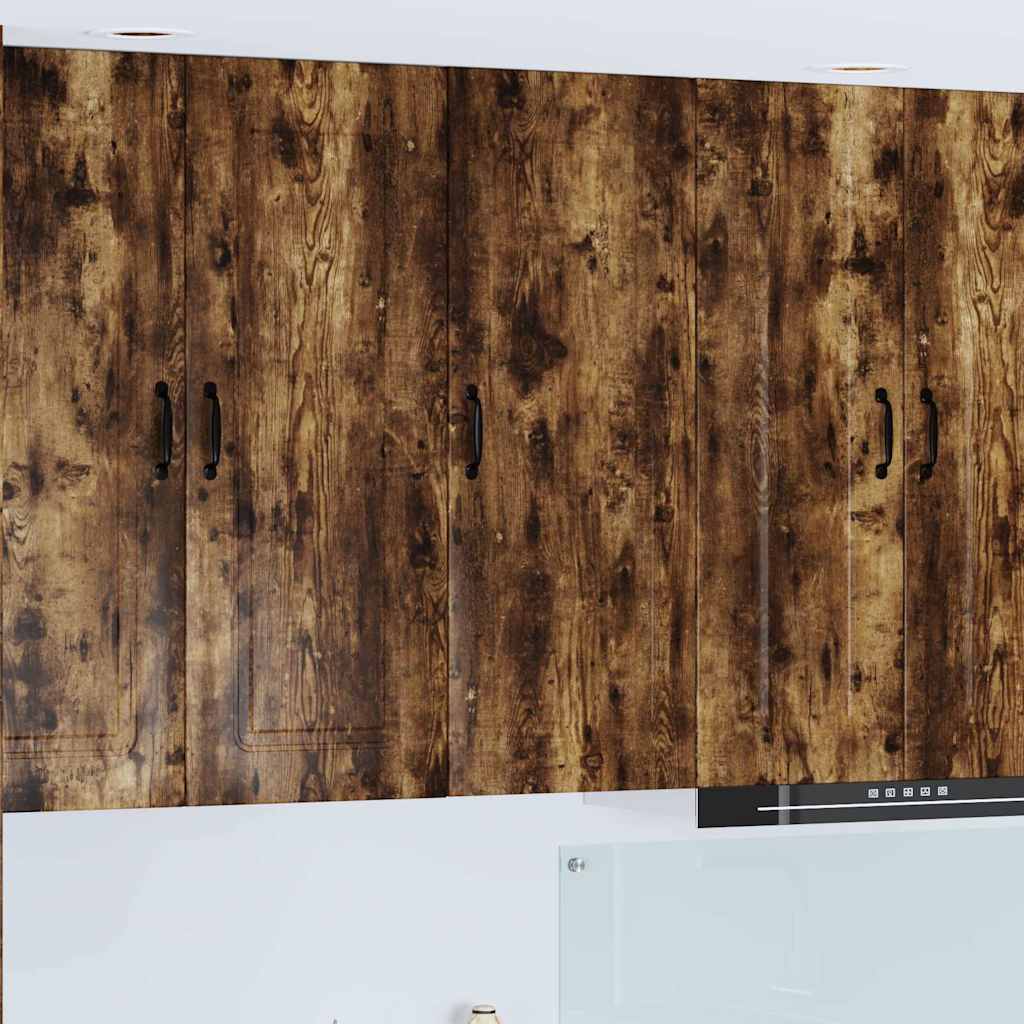 vidaXL Küchenwandschrank mit Regal Geräucherte Eiche 40 x 31 x 100 cm