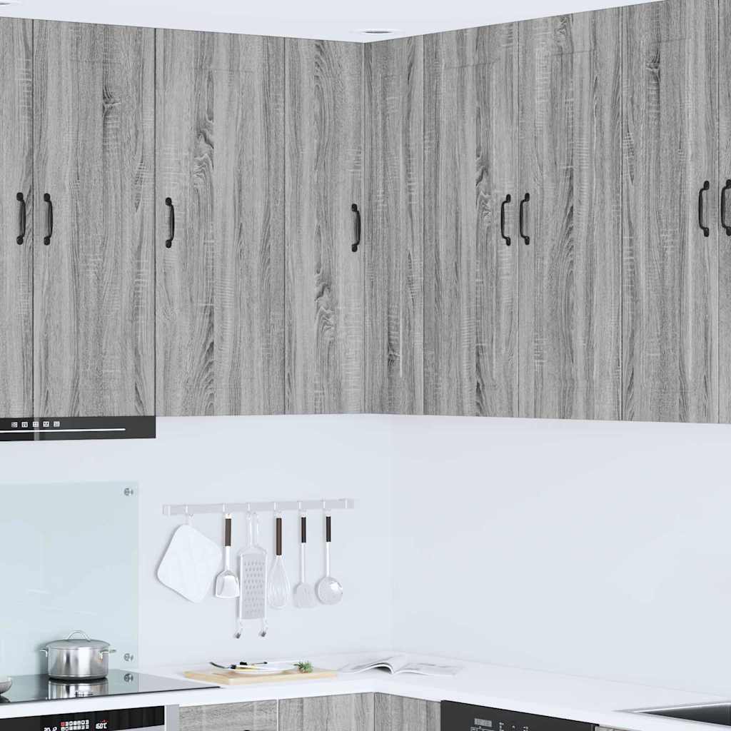vidaXL Küchenwandschrank Graues Sonoma 57 x 57 x 100 cm Holzwerkstoff