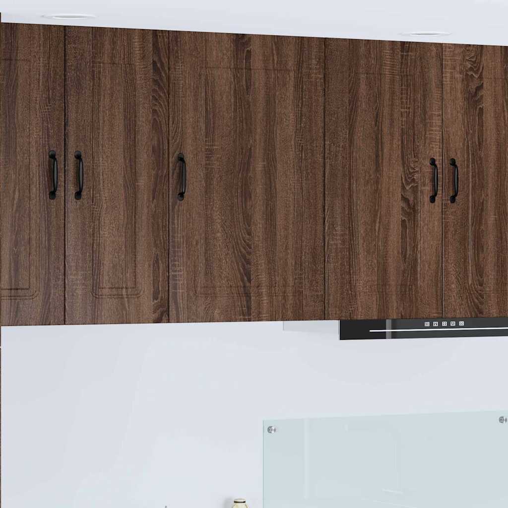 vidaXL Küchenwandschrank mit Regal Braun Eichen-Optik 50 x 31 x 80 cm