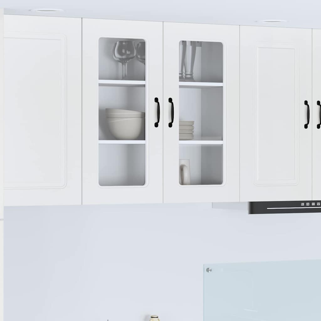 vidaXL Küchenwandschrank Hochglanz Weiß 80 x 31 x 80 cm Holzwerkstoff