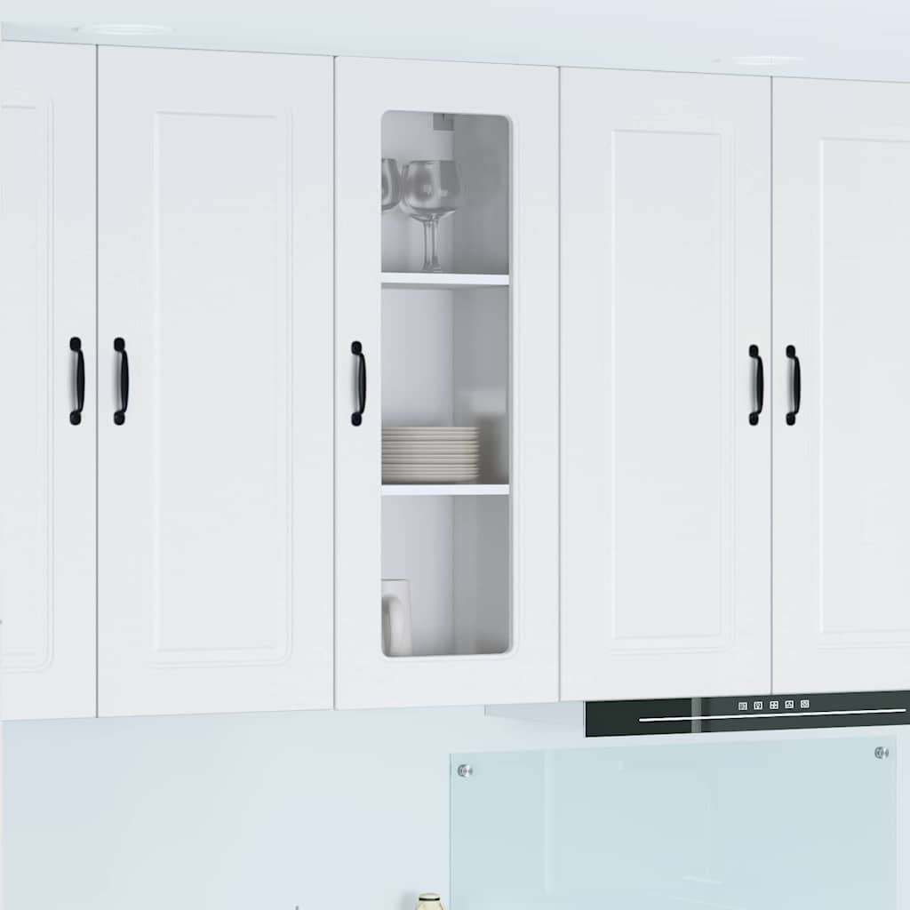 vidaXL Küchenwandschrank Hochglanz Weiß 40 x 31 x 100 cm Holzwerkstoff