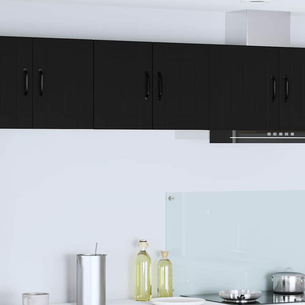 vidaXL Küchenschrank mit Regal Schwarz 30 x 31 x 40 cm Holzwerkstoff