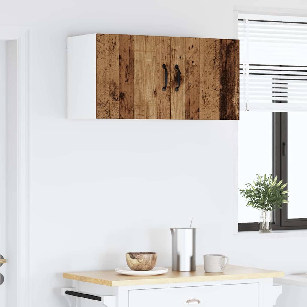 vidaXL Küchenschrank mit Regal Altholz 80 x 31 x 40 cm Holzwerkstoff - Image 4