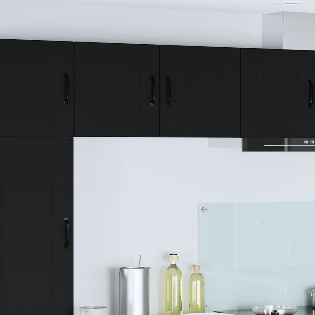 vidaXL Küchenwandschrank 2 pcs Schwarz 40 x 31 x 40 cm Holzwerkstoff