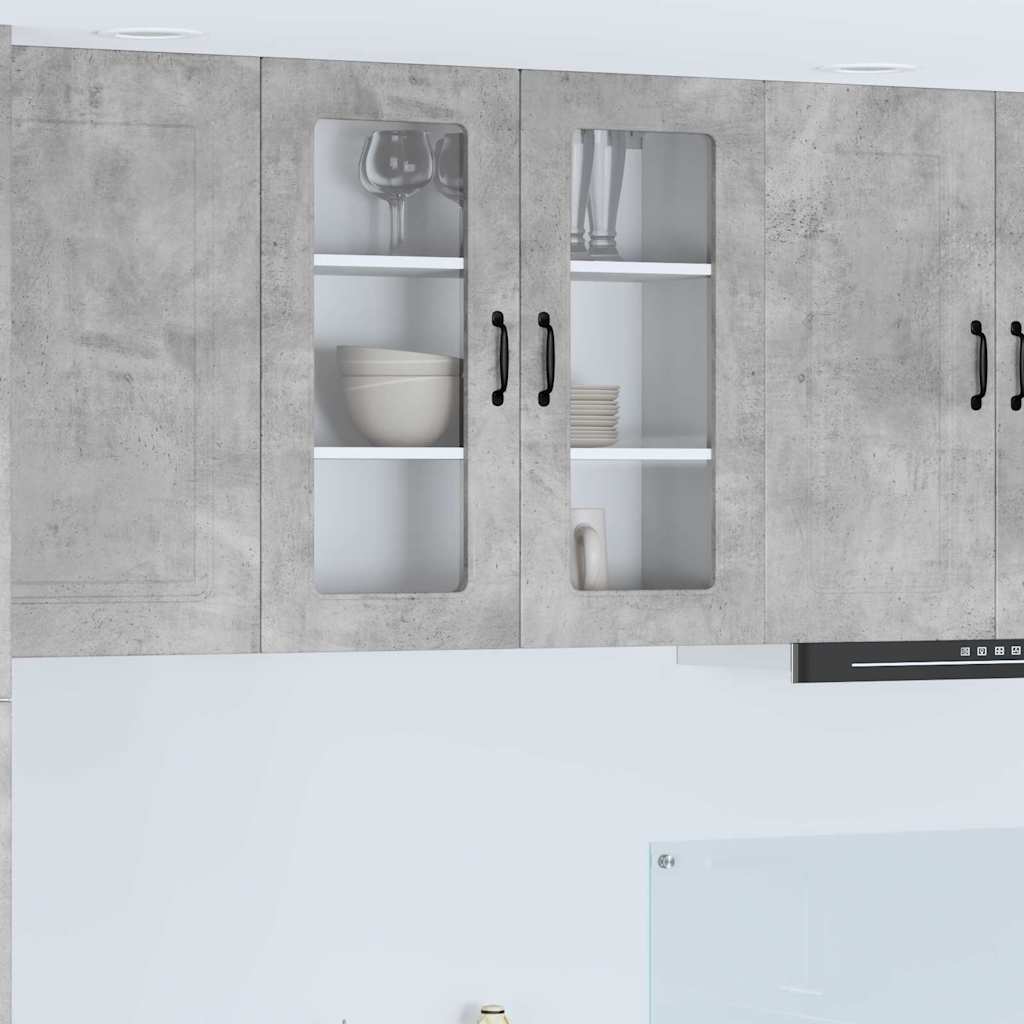 vidaXL Küchenwandschrank Beton Grau 80 x 31 x 80 cm Holzwerkstoff
