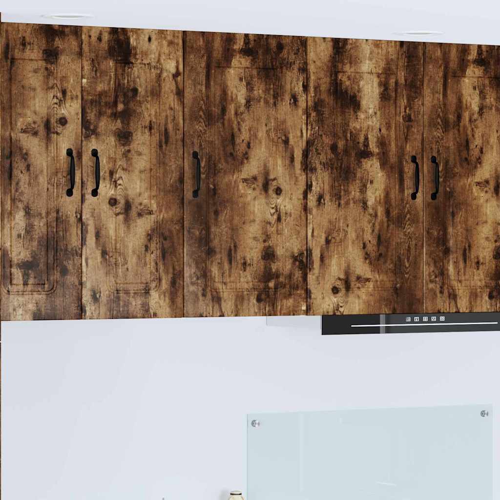 vidaXL Küchenwandschrank mit Regal Geräucherte Eiche 40 x 31 x 80 cm