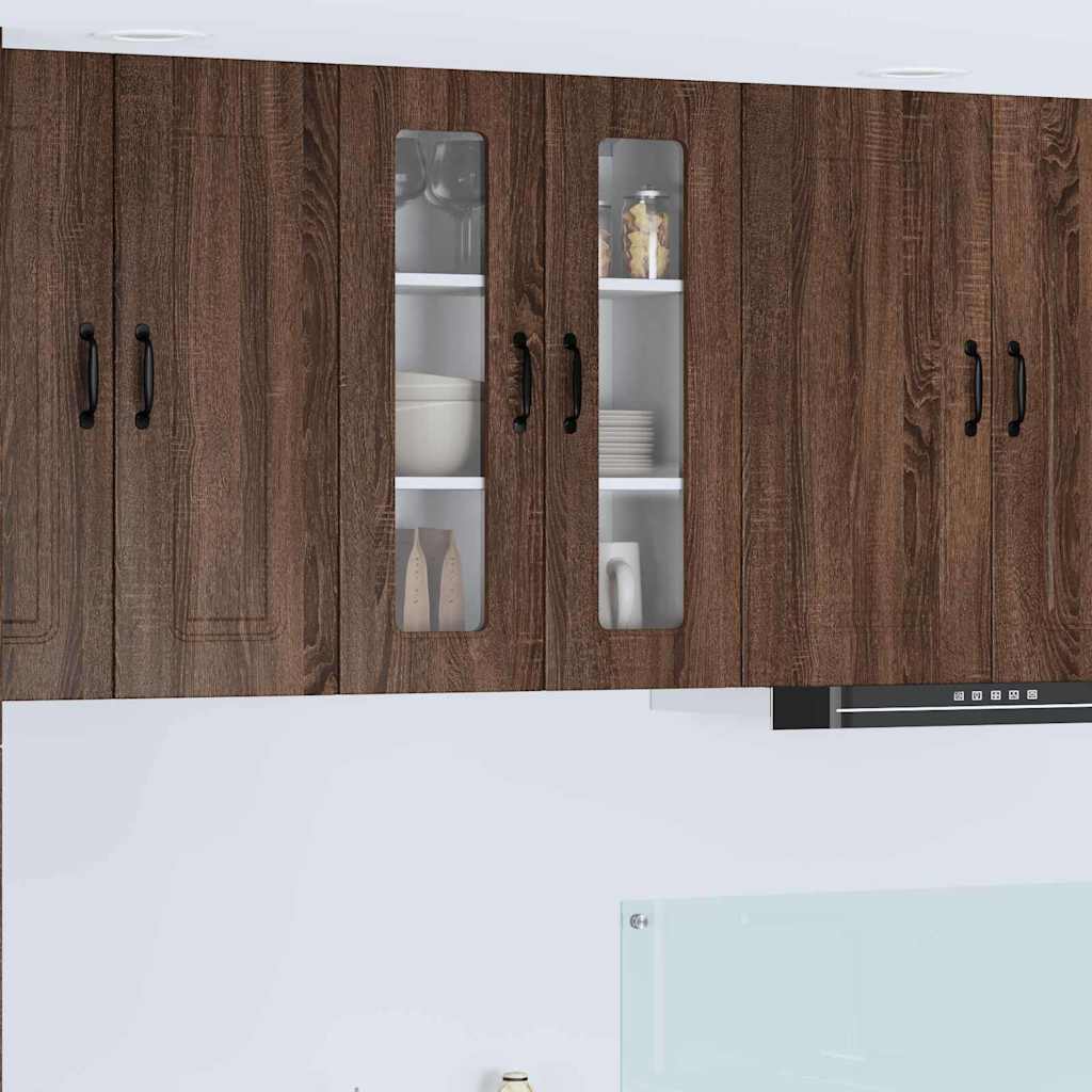 vidaXL Küchenwandschrank mit Regal Braun Eichen-Optik 60 x 31 x 80 cm