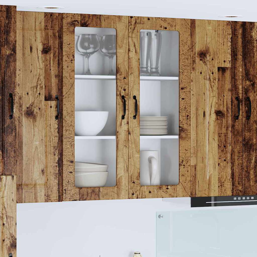 vidaXL Küchenwandschrank Altholz 80 x 31 x 100 cm Holzwerkstoff