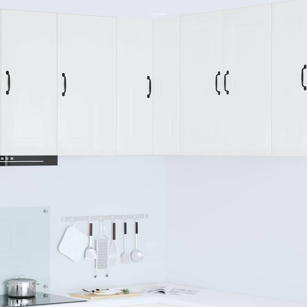 vidaXL Küchenwandschrank Hochglanz Weiß 57 x 57 x 80 cm Holzwerkstoff