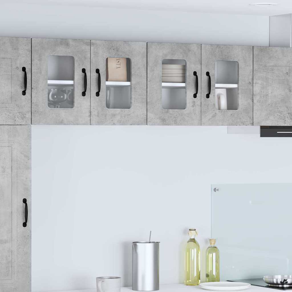 vidaXL Küchenwandschrank Beton Grau 60 x 31 x 40 cm Holzwerkstoff