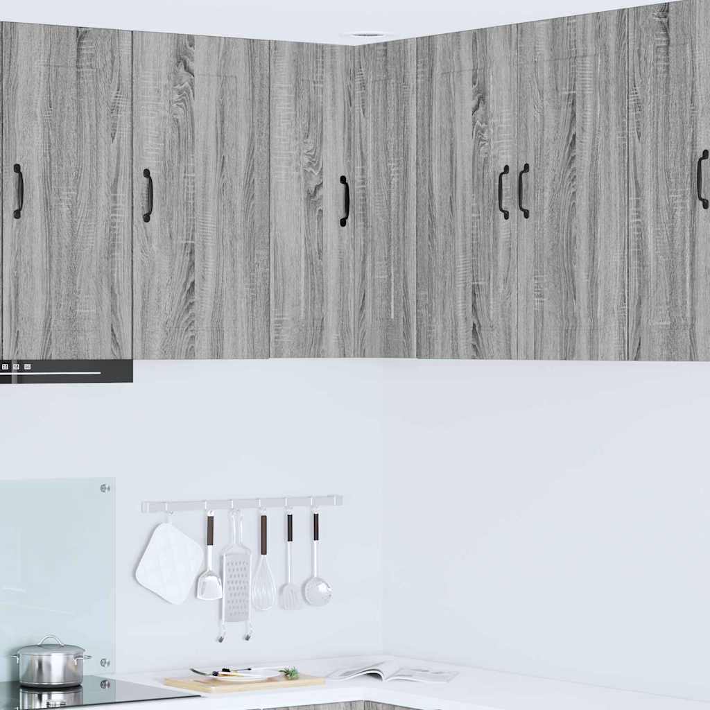 vidaXL Küchenwandschrank Graues Sonoma 57 x 57 x 80 cm Holzwerkstoff