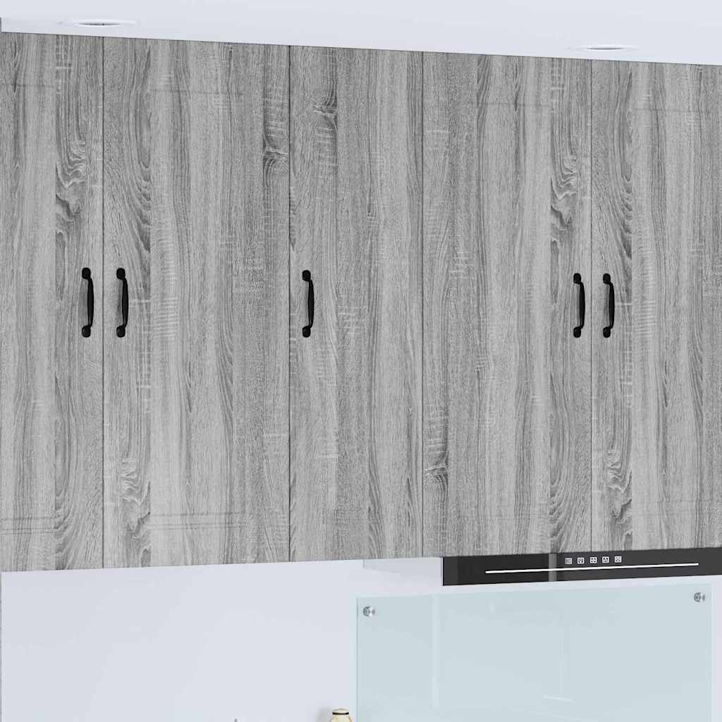 vidaXL Küchenwandschrank Graues Sonoma 30 x 31 x 100 cm Holzwerkstoff
