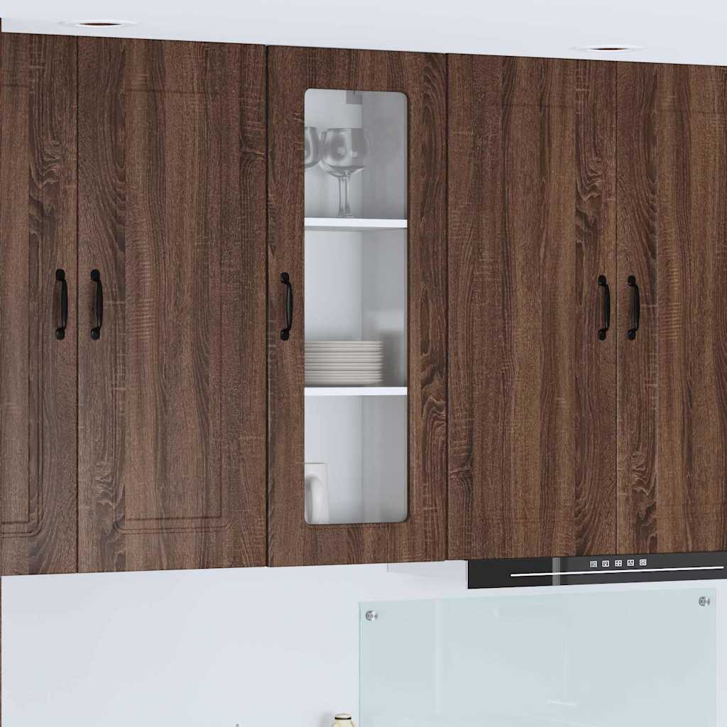 vidaXL Küchenwandschrank mit Regal Braun Eichen-Optik 40 x 31 x 100 cm