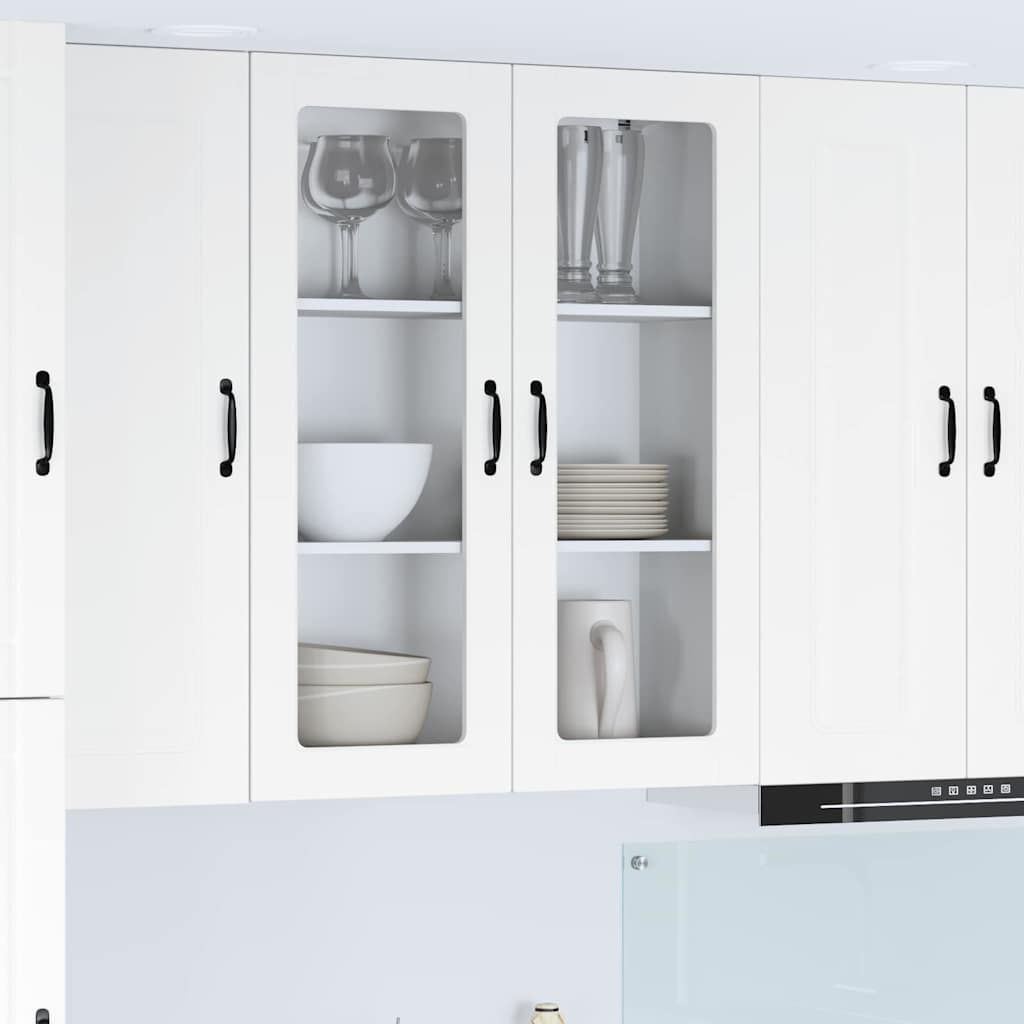 vidaXL Küchenwandschrank mit Regal Weiß 80 x 31 x 100 cm Holzwerkstoff