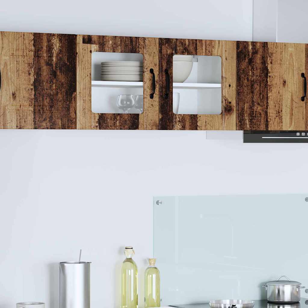 vidaXL Küchenschrank mit Regal Altholz 80 x 31 x 40 cm Holzwerkstoff