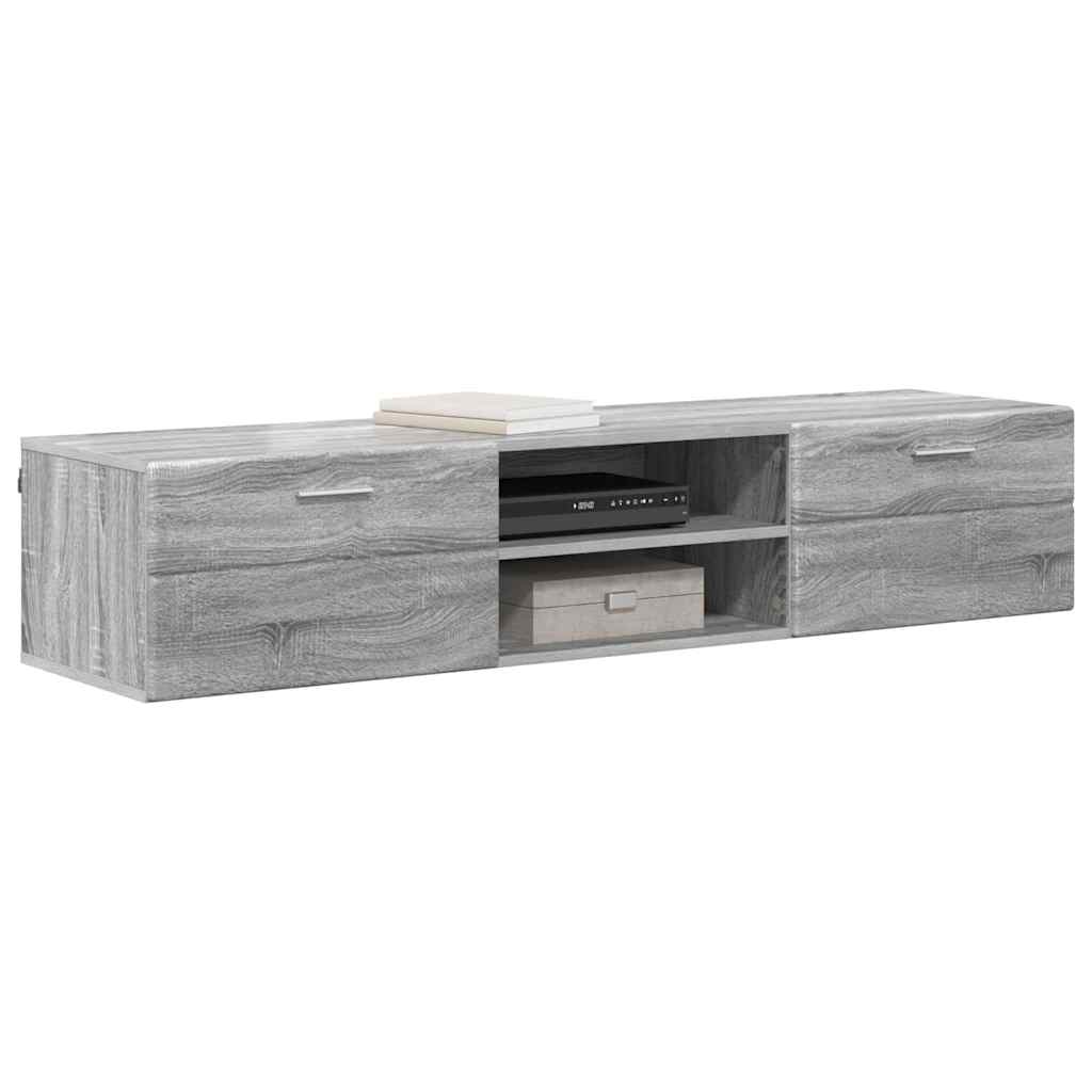 vidaXL Holzschrank Graues Sonoma 150 x 39 x 30 cm Holzwerkstoff - Image 3