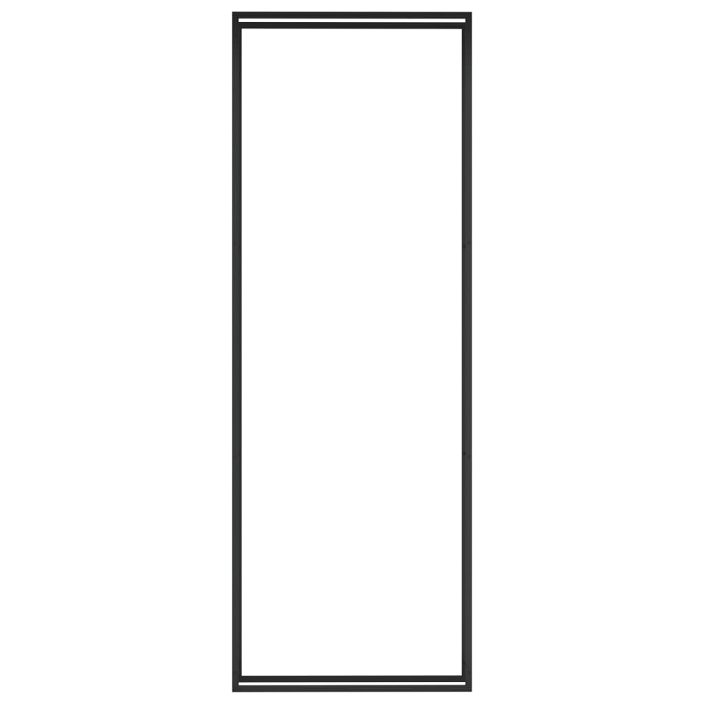 vidaXL Brennholzregal Mattschwarz 110x28x312 cm Stahl - Image 3