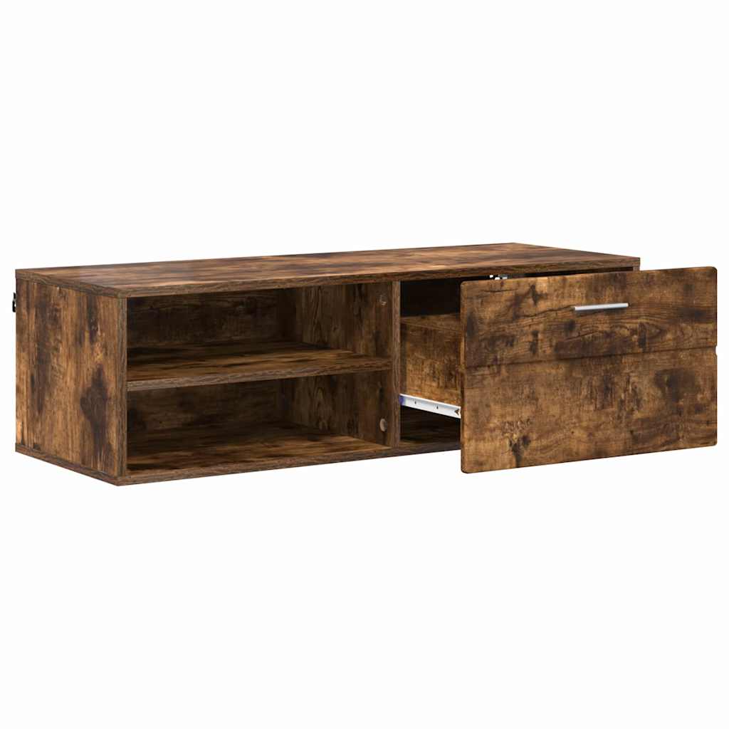 vidaXL Holzschrank Geräucherte Eiche 100,5 x 39 x 30 cm Holzwerkstoff - Image 5