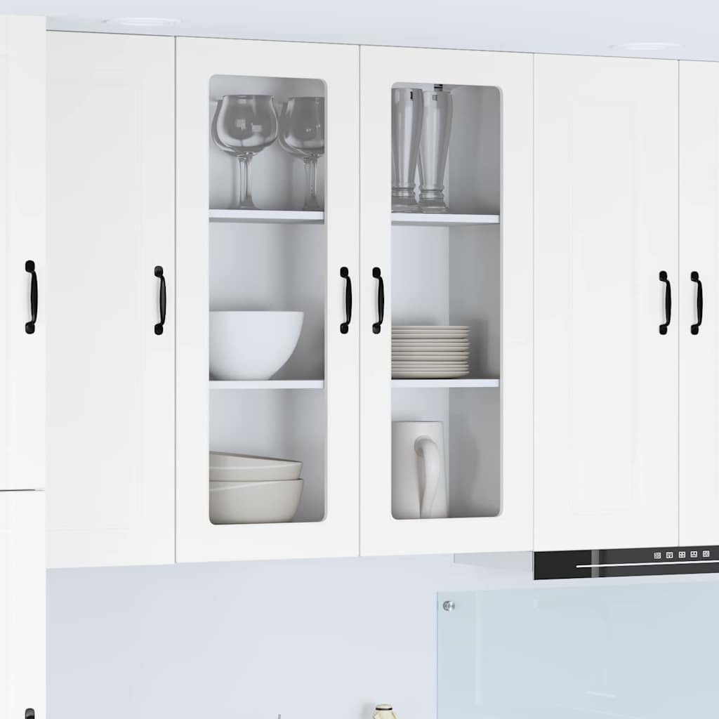 vidaXL Küchenwandschrank Hochglanz Weiß 80 x 31 x 100 cm Holzwerkstoff