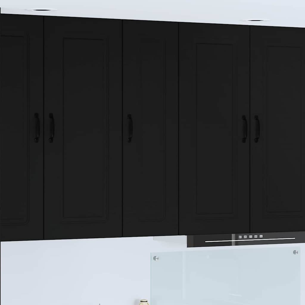 vidaXL Küchenwandschrank Schwarz 30 x 31 x 100 cm Holzwerkstoff
