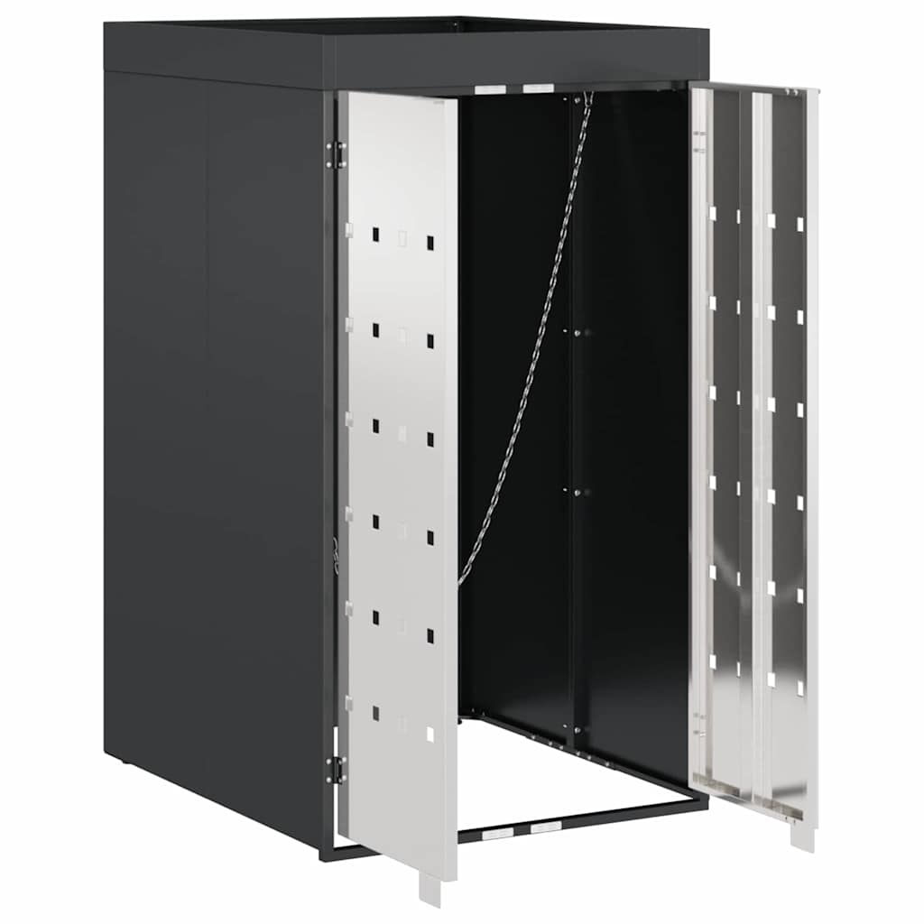 vidaXL Mülltonnenlager mit Pflanzerdach für 240L Tonne Anthrazit - Image 5
